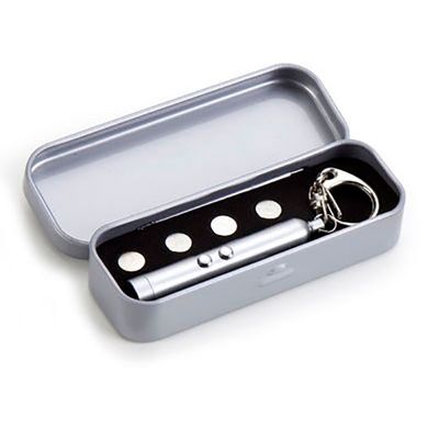 Chaveiro Laser Point Personalizado | Chaveiro laser point personalizado com embalagem de alumínio. É o brinde personalizado ideal para seu evento. | ST LP4009