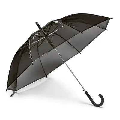 Guarda-chuva transparente preto