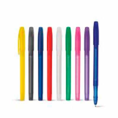 Caneta plástica em PP com acabamento frost 