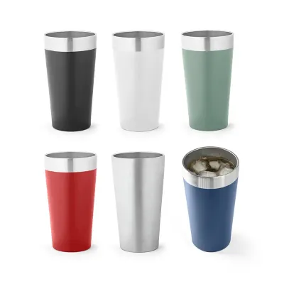 HALPERT. Copo térmico de viagem em aço inox 540 mL