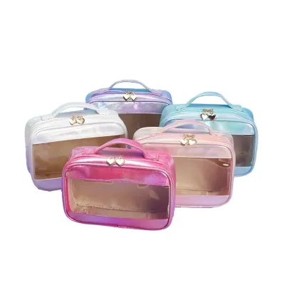 Necessaire Sintética Holográfica Impermeável