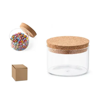 SPICE 380. Frasco em vidro borosilicato com tampa de cortiça 380 mL