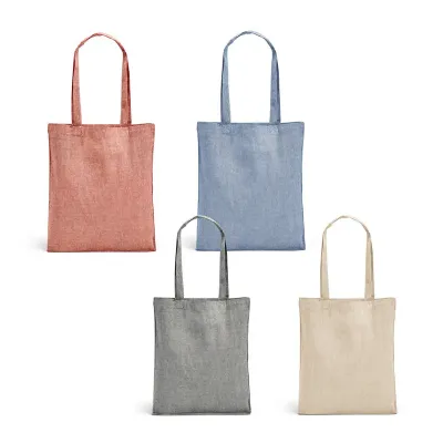 Sacola em algodão reciclado e poliéster reciclado sem tingimento (140 g/m²)