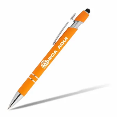 Caneta Metal Touch Laranja