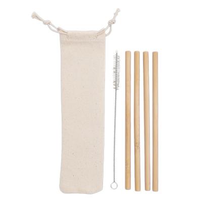 Imagem 1 - Kit Canudos de Bambu com Escova de Limpeza