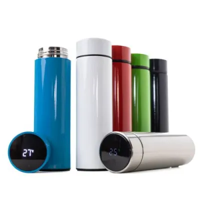 Garrafa Térmica com display LED - opções de cores