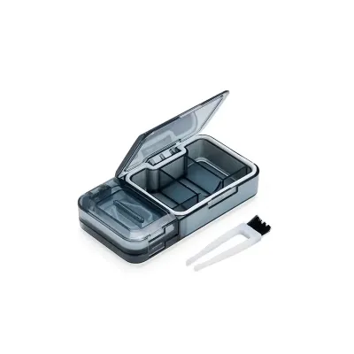 Porta Comprimidos Plástico Personalizado (aberto)