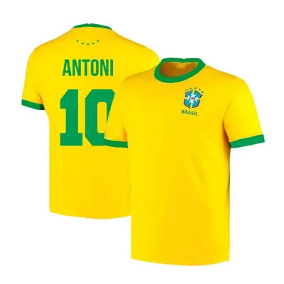 Camiseta Brasil para Copa do Mundo com seu nome