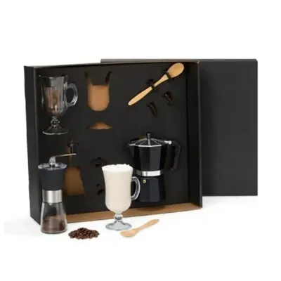KIT CAFÉ COM CAFETEIRA E MOEDOR