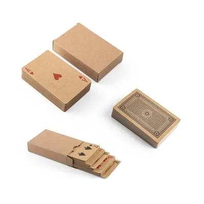 Baralho de 54 cartas em papel kraft