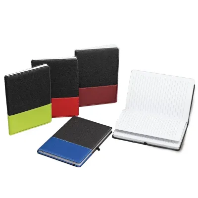 Caderno em poliéster e rPET - várias cores