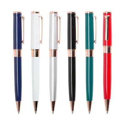 Caneta Metal - opções de cores