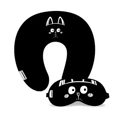 Almofada em microfibra e máscara em Isoflex