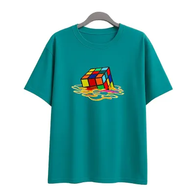 Camiseta de algodão personalizada