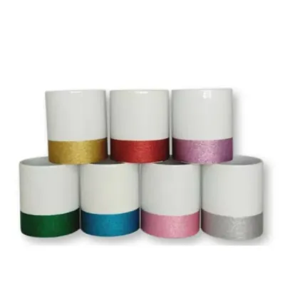 Caneca de Cerâmica Glitter: cores