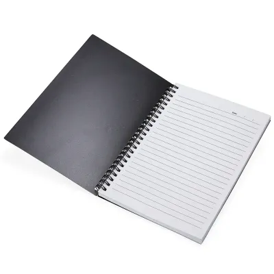 Caderno A5 Plástico (aberto)