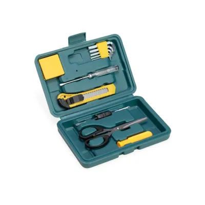 Kit Ferramentas com 11 peças em estojo de polietileno com trava de segurança