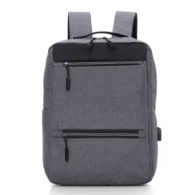 MOCHILA DE NYLON USB 20L - Cinza