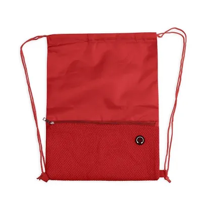 Mochila Saco em Poliéster Vermelha