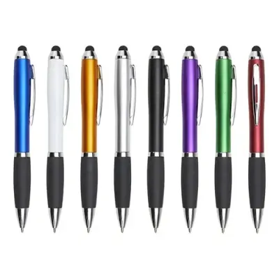 Caneta Plástica Touch 13230 - opções de cores