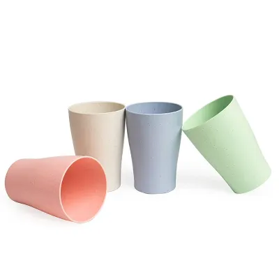 Copo Palha de Trigo 310ml 18861 - opções de cores