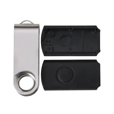 Carcaça Pen Drive Giratório Brilhante 13960BR