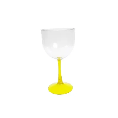 Taça de Gin com Haste Laranja Neon 550ml LT-451