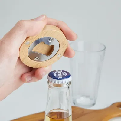 Abridor de Garrafa Bambu personalizado