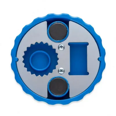 Abridor formato tampa de garrafa com imã para geladeiraazul