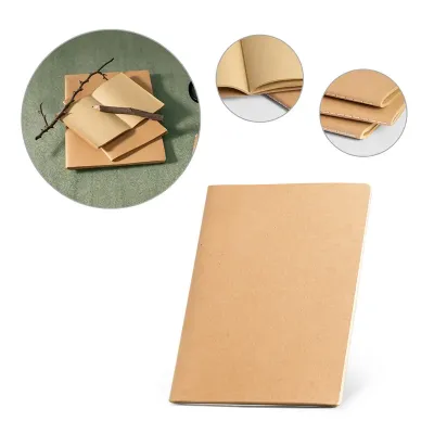 Caderno A4 de capa flexível em cartão