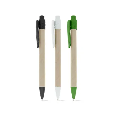 Esferográfica em papel kraft - opções de cores