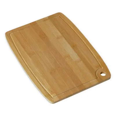 Tábua de corte com canaleta e acesso para gancho