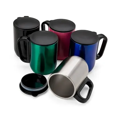 Caneca 250ml com parede dupla em inox - cores