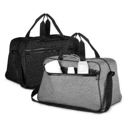 Mala esportiva em polIéster 300D RPET e interior em poliéster 210D