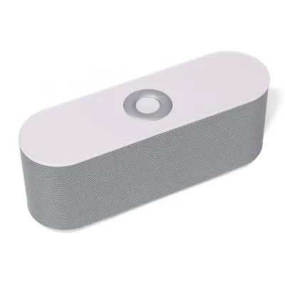 Caixa de Som Multimídia Cinza/Branco