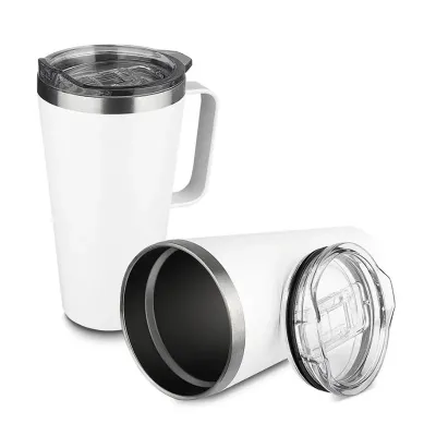 Caneca térmica em aço inox com parede dupla isolada à vácuo