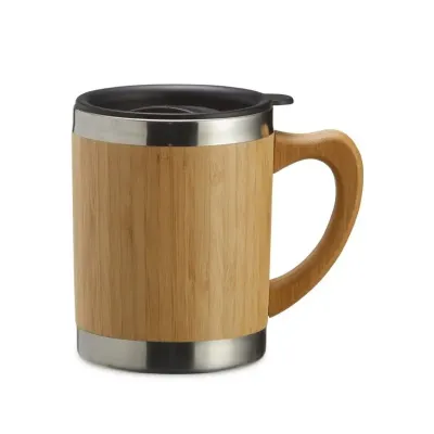 Caneca de bambu com capacidade de 300ml