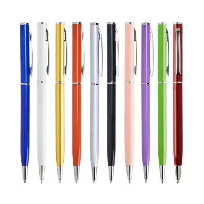 Caneta metálica: Opções de cores