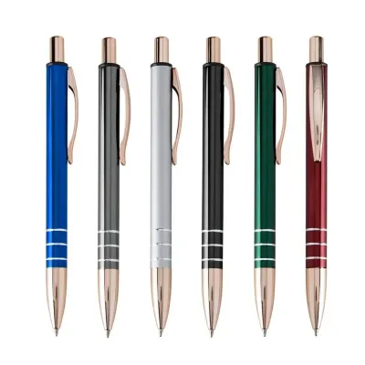 Caneta metálica: Opções de cores