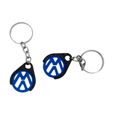 Chaveiro giratório no formato do logo da sua empresa