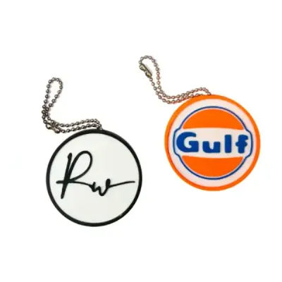 Chaveiro 3D em formato redondo