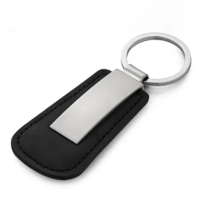 Chaveiro em metal brilhoso + PU