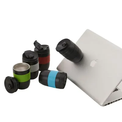 Copo antiqueda em aço inox parede dupla de 260ml,