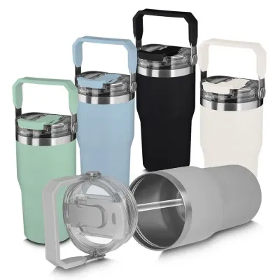 Garrafa térmica em aço inox com parede dupla com capacidade de até 650ml