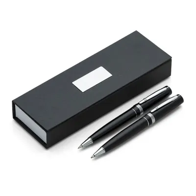 Conjunto caneta e lapiseira em estojo de cartonagem