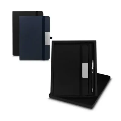 Kit Escritório: Caderno em RPET e Caneta 
