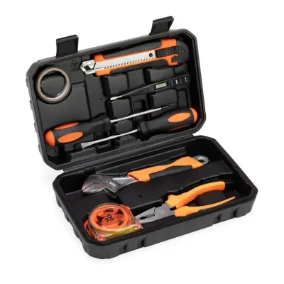 Kit ferramenta 8 peças com estojo seguro