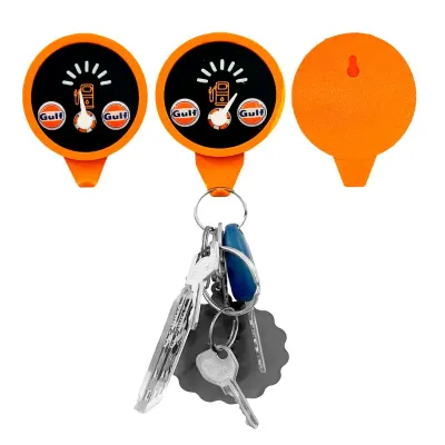 Porta-chaves em formato de marcador de gasolina