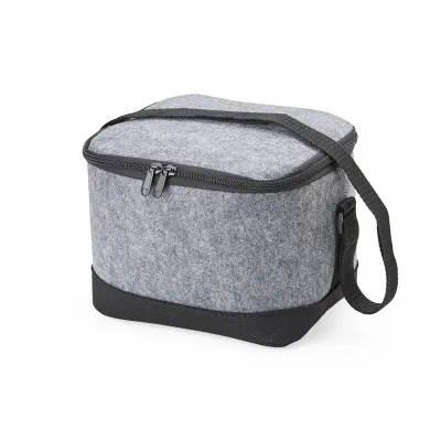 Bolsa térmica em tecido feltro com capacidade para 6 litros