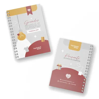 Caderno Personalizado Capa Dura 